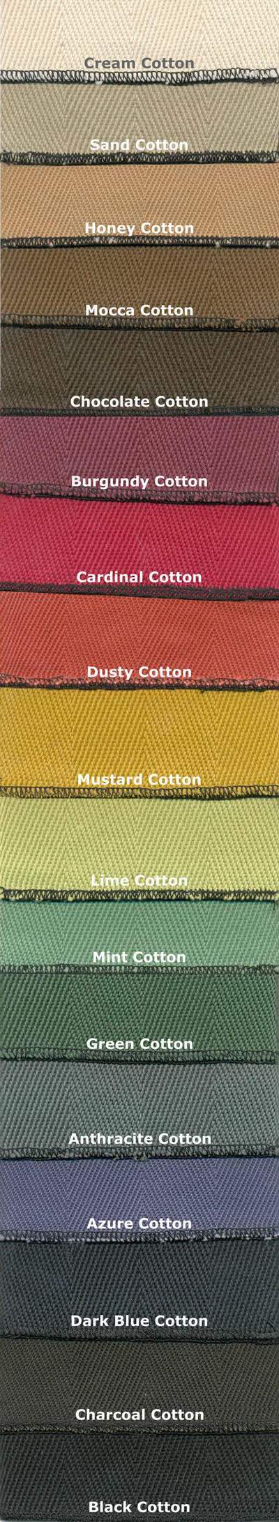 Cotton Rug Webbings.