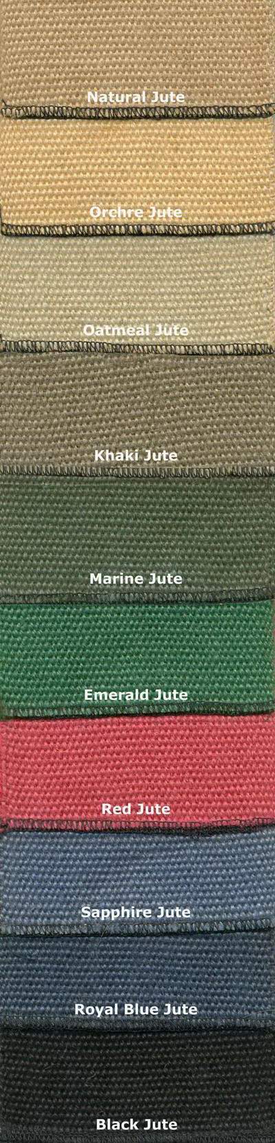 Jute range of Webbings.